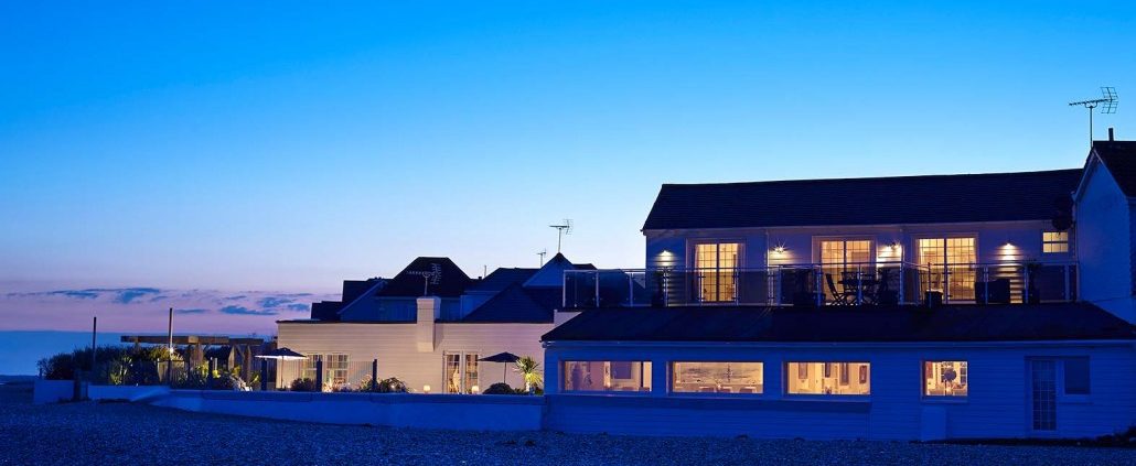 Private beach houses in West Sussex