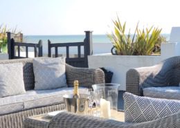 New England Luxury Beach House West Sussex outdoor seating