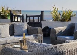 New England Luxury Beach House West Sussex outdoor seating