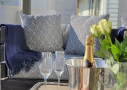 New England Luxury Beach House West Sussex outdoor seating