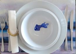 New England Luxury Beach House West Sussex place setting